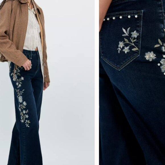 DRIFTWOOD JEANS Dark Wash Penelope X Gilded Garden Jeans - Picture 7 of 12